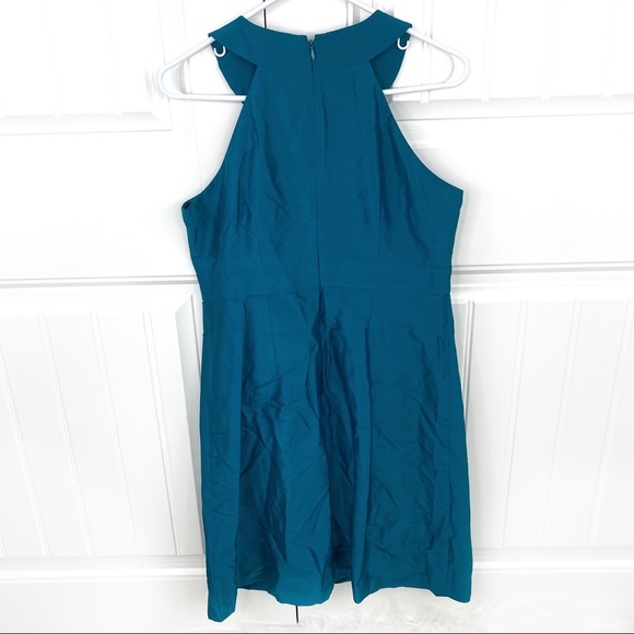 Eliza J Turquoise Embellished Collar Mini Dress 8 - Picture 3 of 5